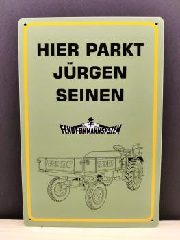 Fendt GT 230 Blechschild mit Wunschnamen